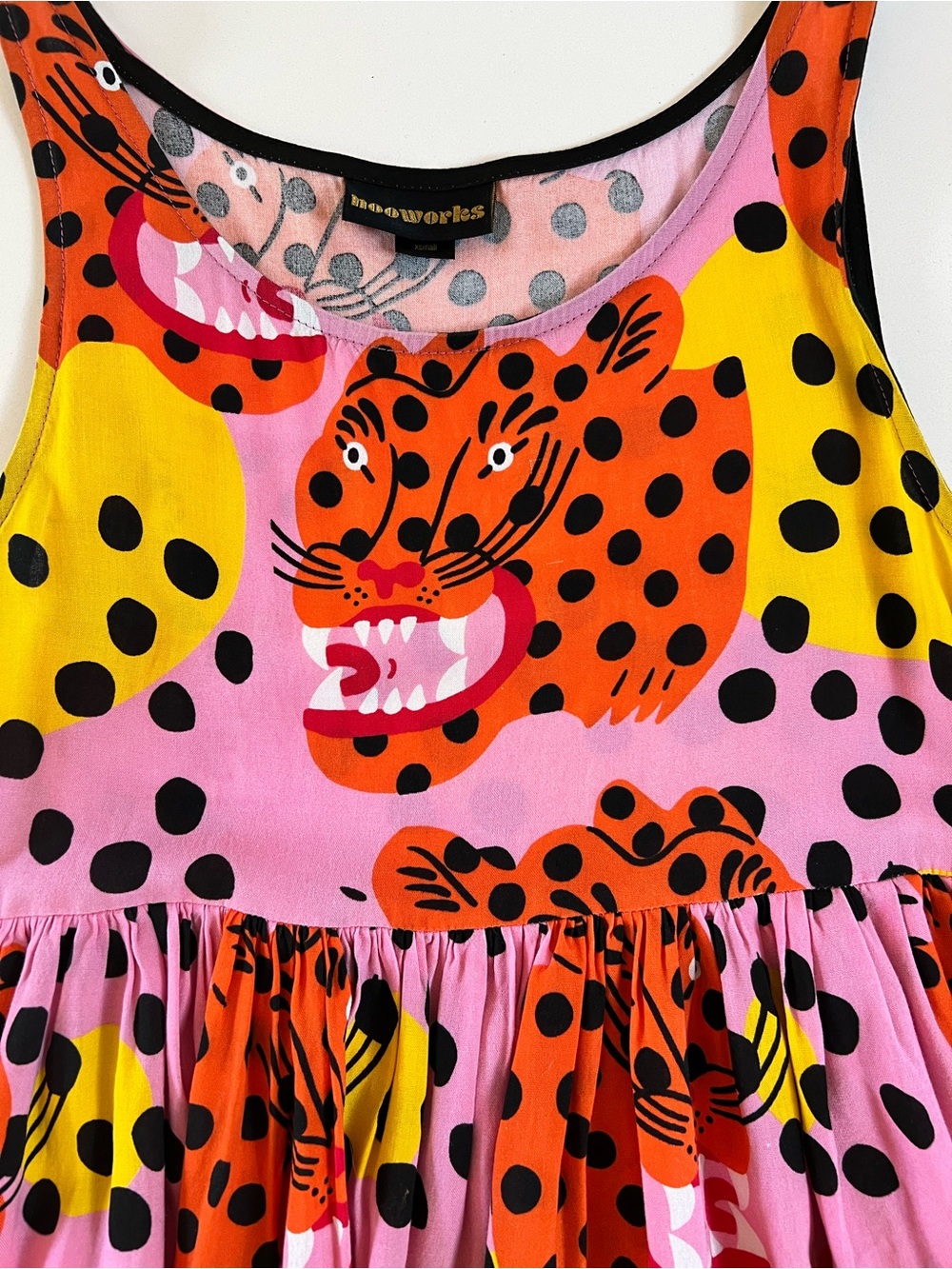 Nooworks Micotti Cat Print Naomi Dress - Picture 2 of 5